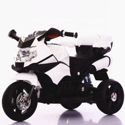 China Ride On Toy Customized Logo Environmental Plastic Kids Electric Motorcycle With LED Headlight for sale