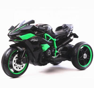 China Ride On Toy Factory Wholesale 3 Wheels Kids Electric Motor Bike With LED Light for sale