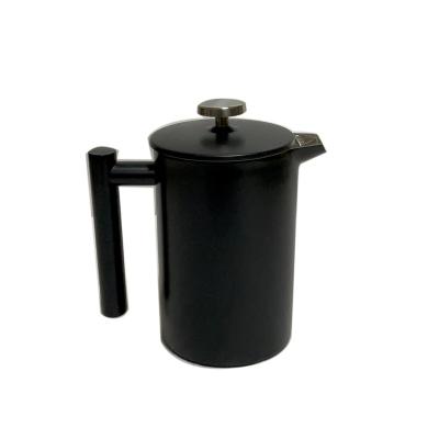 China WITH LID Amazon Product Insulated Double Wall 6 Capacity Black Coffee Maker Stainless Steel French Press for sale