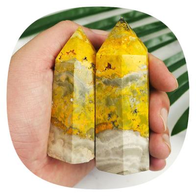 China Wholesale Europe natural loose crystal cuarzoss quartz stone open healing stones tower point crystal drone for sale