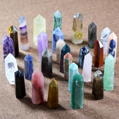 China Wholesale Europe Natural Stone Quartz Crystal Healing Magic Wands Trick Point Crystal for sale