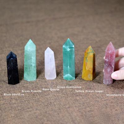 China High Quality Quartz Crystal Natural Stone Magic Wands Europe Healing Tower Point Crystal Wholesale for sale