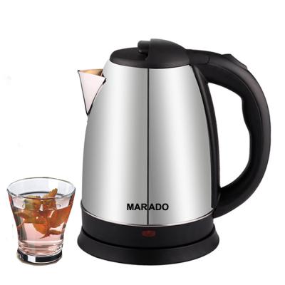 China 360 Degree Rotating Base 1.8L Stainless Steel Electric Kettle for Kitchen and Hotel Room Home Use Water Kettle for sale