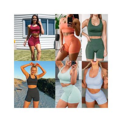 China High Waist Body Yoga Suits Bright Color Seamless Quick Dry Breathable Breathable Yoga Suits for sale