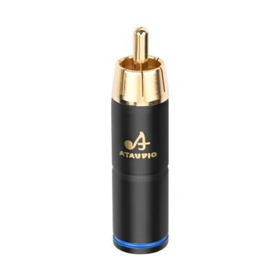 China Appropriate price gold plated rcr pure copper gold plated good quality pure copper plugs terminal connector for sale