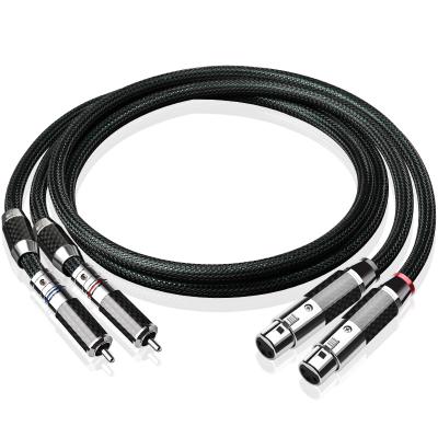 China ATAUDIO speaker RCA audio cable purity XLR to big OCC RCA to balanced signal cable rca to xlr audio cable for sale