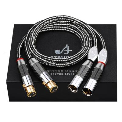 China New ATAUDIO DVD Player High End Audio Cable Male XLR to Female XLR Plug Splitter Audio Balanced Cable XLR Hi-Fi Cable for sale