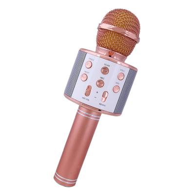 China Handheld Wireless Microphone Ws858 USB Microphone Speaker Karaoke Microphone Mobile Phone MIC Speaker USB Player for sale