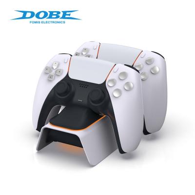 China Travelcool PS5 DOBE Plastic Dual Charger Controller USB Charging Dock Stand For Playstation 5 Gamepad Charger for sale