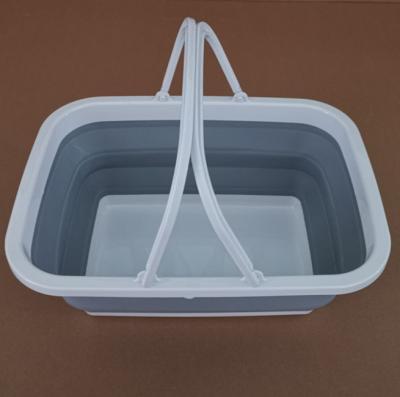 China Sustainable Shopping Basket Folding Basket With Collapsible Handles for sale