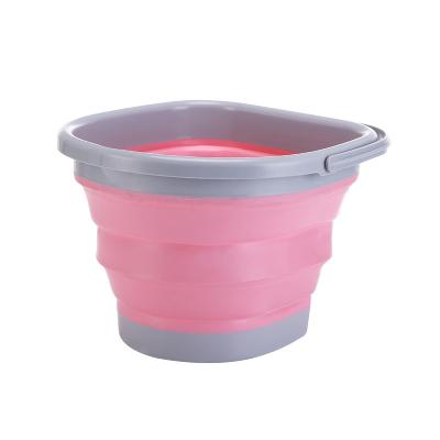 China Sustainable Portable Folding Bucket Water Container Space Saving Bucket 10L for sale