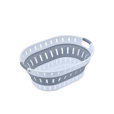 China Viable New Style Laundry Basket Cavity Folding Folding Basket Without Handles for sale