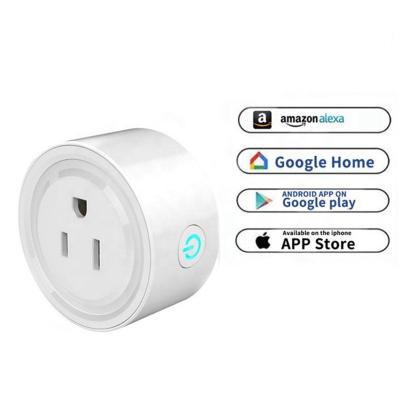 China US WiFi Residential / Multipurpose WiFi Smart Plug Control Smart Plug Works With Alexa And Google Home for sale