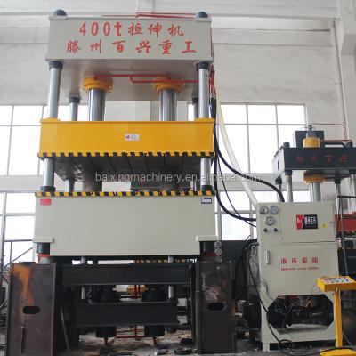 China Stamping 400 Ton 4 Column Hydraulic Press For Tank Head for sale