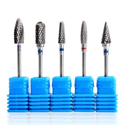 China Nail Salon 1pcs Tungsten Carbide Nail Drill Bit Manicure Nail Drill Machine Accessories Nail File Folder Electric Nail Art Tool for sale