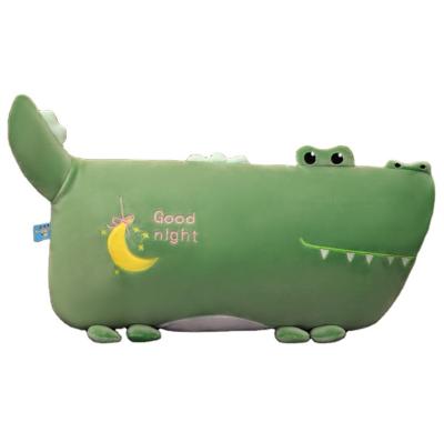 China Plush Hot Selling 2021 60/80/100 cm Low MOQ Custom Stuffed Soft Boa Dark Green Alligator Stuffed Plush for sale