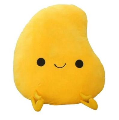 China Creative 3D plush simulation mango pillow printed fruit plush toys cushion surprise plush fruit toys mango for sale