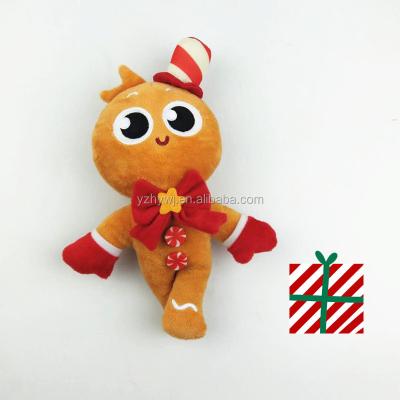 China Soft Stuffed Plush Christmas Gingerbread Man Toy for sale