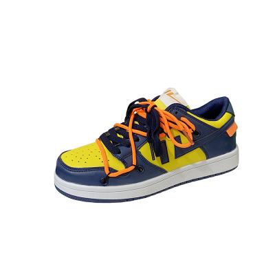 China Fashion trend factory wholesale price new men's casual sneakers low top spring shoes for skate board for sale