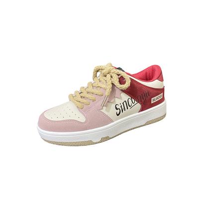 China Wholesale Price Fashion Trend China Supplier Pink Ladies White Beige Women Board Casual Shoes for sale