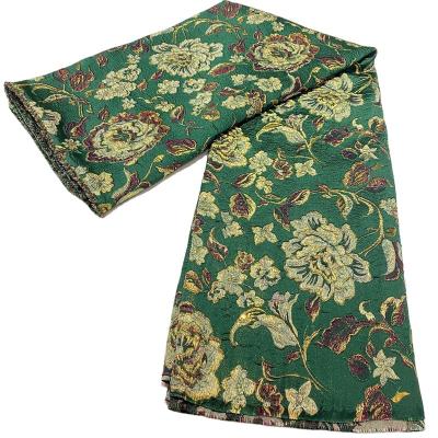 China New jacquard design best selling 2021 new high quality new fashion jacquard satin brocade fabric for clothing for sale