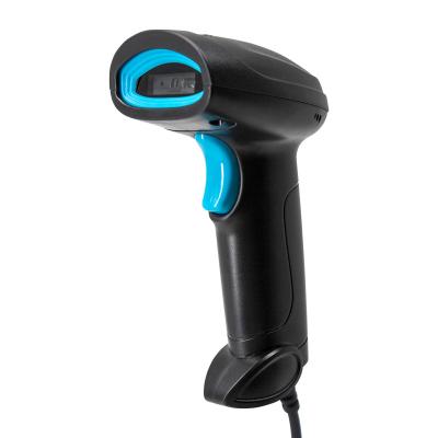 China ABS+PC Laser Wired Supermarket Barcode Scanner 1D Handheld Barcode Scanner for sale