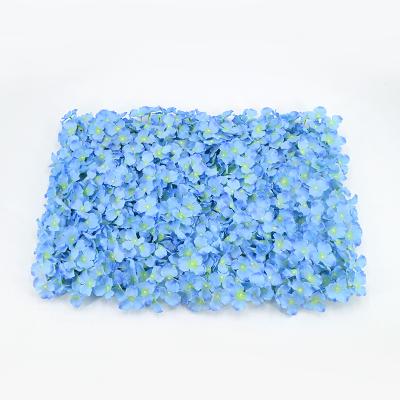 China Wholesale Touch Natural New Arrival Artificial Flower Wall Cloth Hydrangea For Wedding Decoration for sale