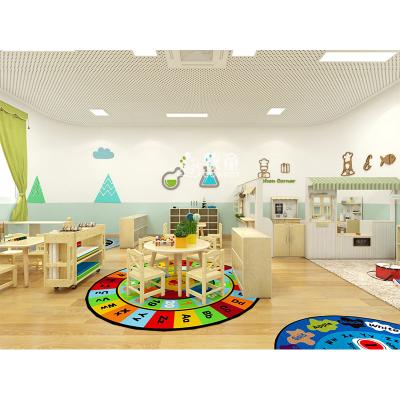 China Wholesale Kingergarten COWBOY Furniture Whole Set Daycare Kids Classroom Table Plywood Furniture And Chairs Cabinet for sale