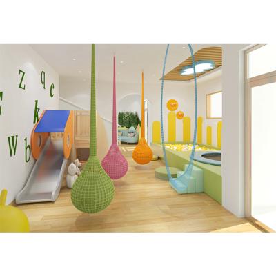 China Modern School Classroom / Design Art Room Library Furniture For Kindergarten Natural Wood / COWBOY Role Play Beams Children Kindergarten Wooden School Play Furniture for sale