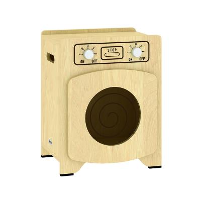 China COWBOY Customized Kids Role Mini Wash Machine Mini Kitchen Teaching Game for Children Kindergarten School Furniture Natural Wood Set for sale