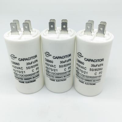 China Capacitor-AC Capacitors CBB60 Motor Run Capacitors ac motor film for sale