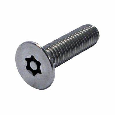 China Flat Countersunk Stainless Steel Head Torx Socket With Pin Screw for sale