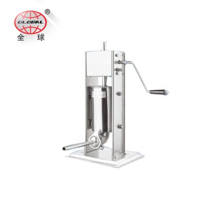 China 2L Hotels Meat Sausage Stuffer Maker Machine 4 Homemade Steel Tube for sale