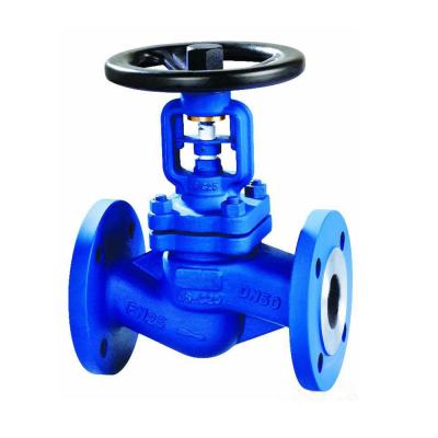 China DIN General Cast Iron / Cast Steel Steam Pn16 Bellow Seal Water Globe Valve Price for sale