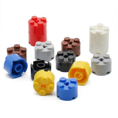 China Construction Toy Factory Direct 6143 Building Brick Round 2*2 With Axle Hole 3941 Building Blocks Accessories For Educational Moc Toys for sale