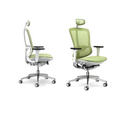 China Wholesale Price Modern Full Mesh Office Chair Computer Ergonomic Working Recliner Swivel Chair With Headrest for sale