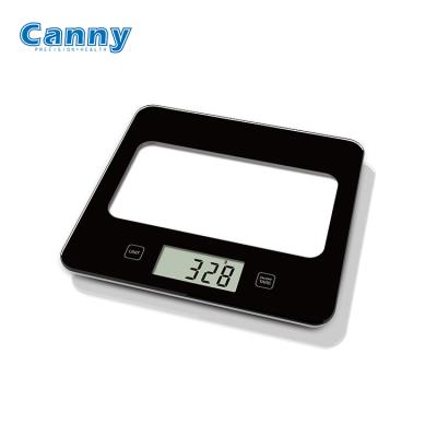 China Custom Canny Label Mini Black Square Food Electronic Digital Portable Kitchen Scale Weight Measuring for sale