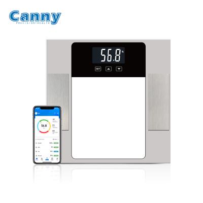 China Fat Cautious Intelligent Blue Tooth Health Monitor Scale Body Composition Smart Bathroom Scale 300X300X6mm for sale