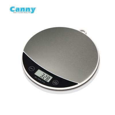 China With Scale Tray Canny Hotsale Stainless Steel Platform 5Kg Digital Kitchen Food Weighing Kitchen Scale for sale