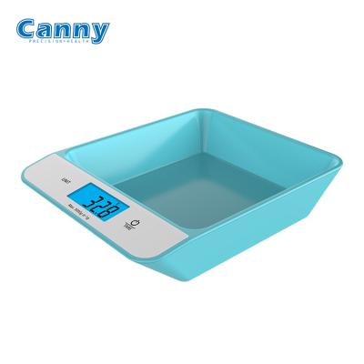 China WITH LID Kitchen Cautious Scale Food Bowl Scale Food Digital Scale 5kg for sale