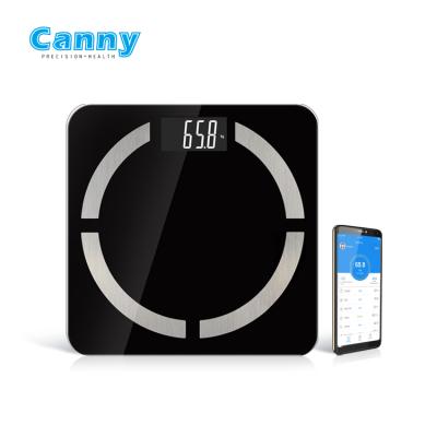 China Plastic ABS + 2021 Tempered Glass Case platform electronic scale device medical balance smart body scale for sale