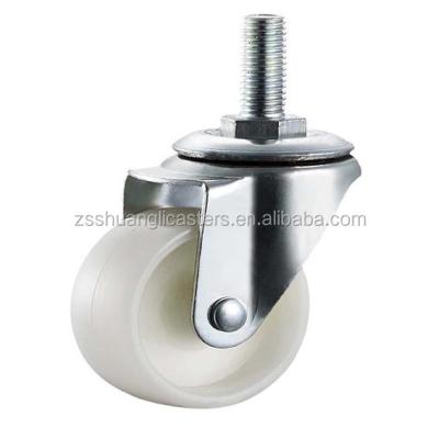 China Plastic Wheel Accessories 2 Inch Plastic Swivel Caster With Moving Wire Furniture Wheels for sale