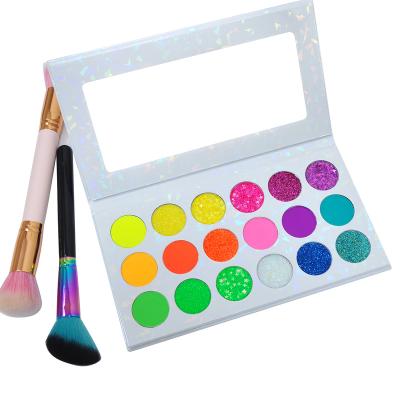 China Waterproof Professional Cosmetics Glitter Eyeshadow 18 Colors Private Label Eyeshadow Palette for sale