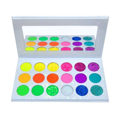 China Waterproof custom your own makeup eyeshadow palette moq 18 low colors matte eyeshadow palette private label for sale