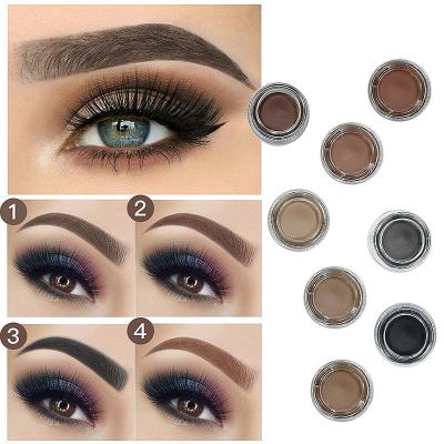 China Waterproof Waterproof Eyebrow Creams Your Own Brand Private Label Vegan Eyeshadow Gel Eyebrow Pomade Wholesale for sale