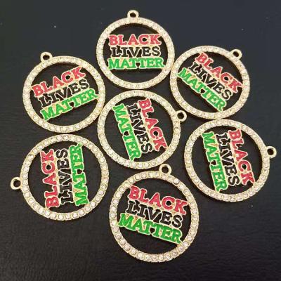 China Cute Croc Black Lives Matter Charms For Bracelets For Jewelry Making for sale