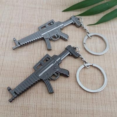 China 2019 Hot Selling Metal Gun Mold PUGB M416 Gun Key Chain for sale