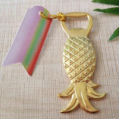 China Sustainable New Design Fancy Pineapple Your Own Bottle Opener for sale