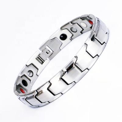 China Energy CLASSIC Far Infrared Germanium 4 in 1 Magnetic Bio Stainless Steel Bracelet Health Therapy for sale