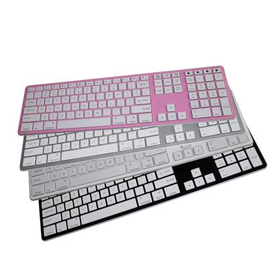 China Wireless Keyboard Ultra Thin Full Size Keyboard For Computer / Desktop / PC / Laptop for sale